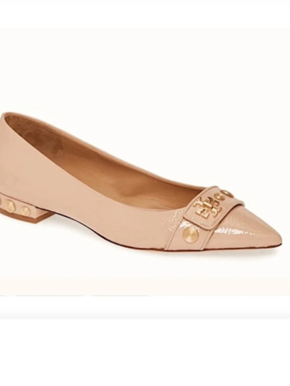 Tory Burch Beige New Kira Studded Pointy Toe Pumps
